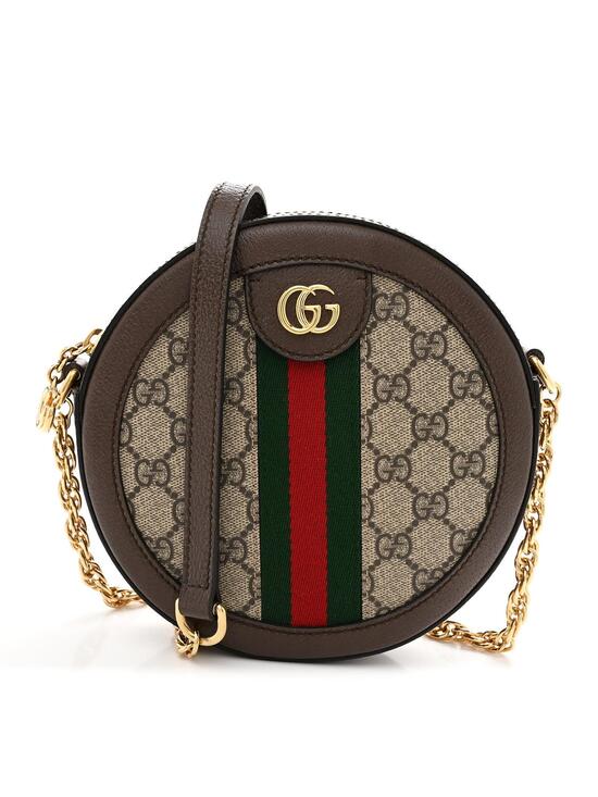 Gucci Handbags - Gucci Gg Supreme Web Mini Ophidia Round #271162G11B